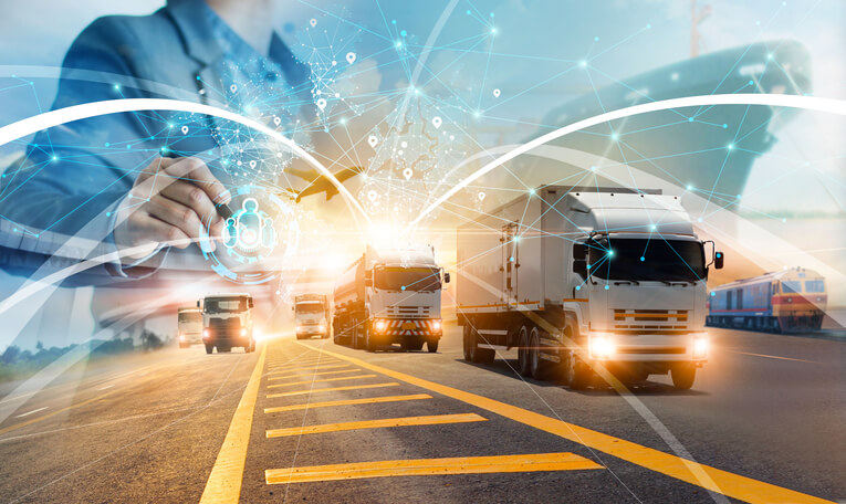 A logistics manager tracking the movement of goods after logistics management training