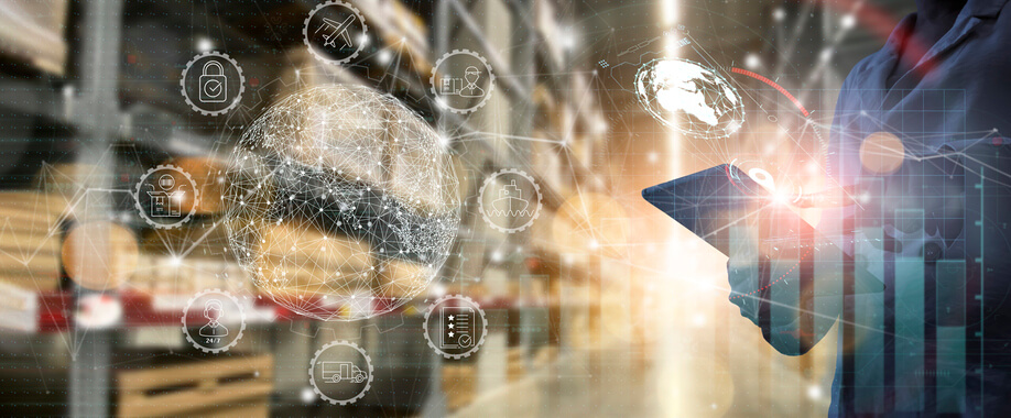 A logistics manager tracking the status of shipments after logistics management training.